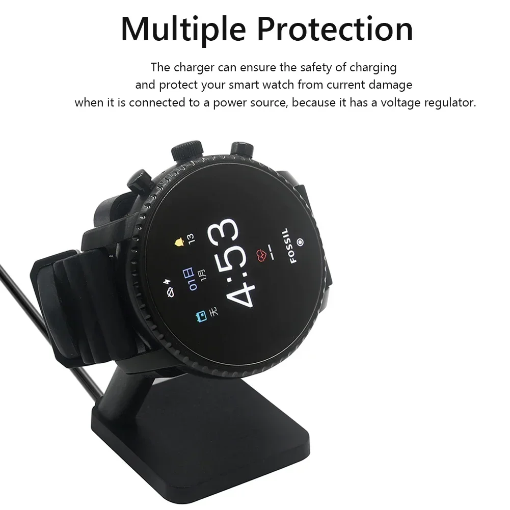 Charging Cable Power Supply for Fossil Gen 6/5/4 Sport Smart watch  - Fast Charging and Stable Performance