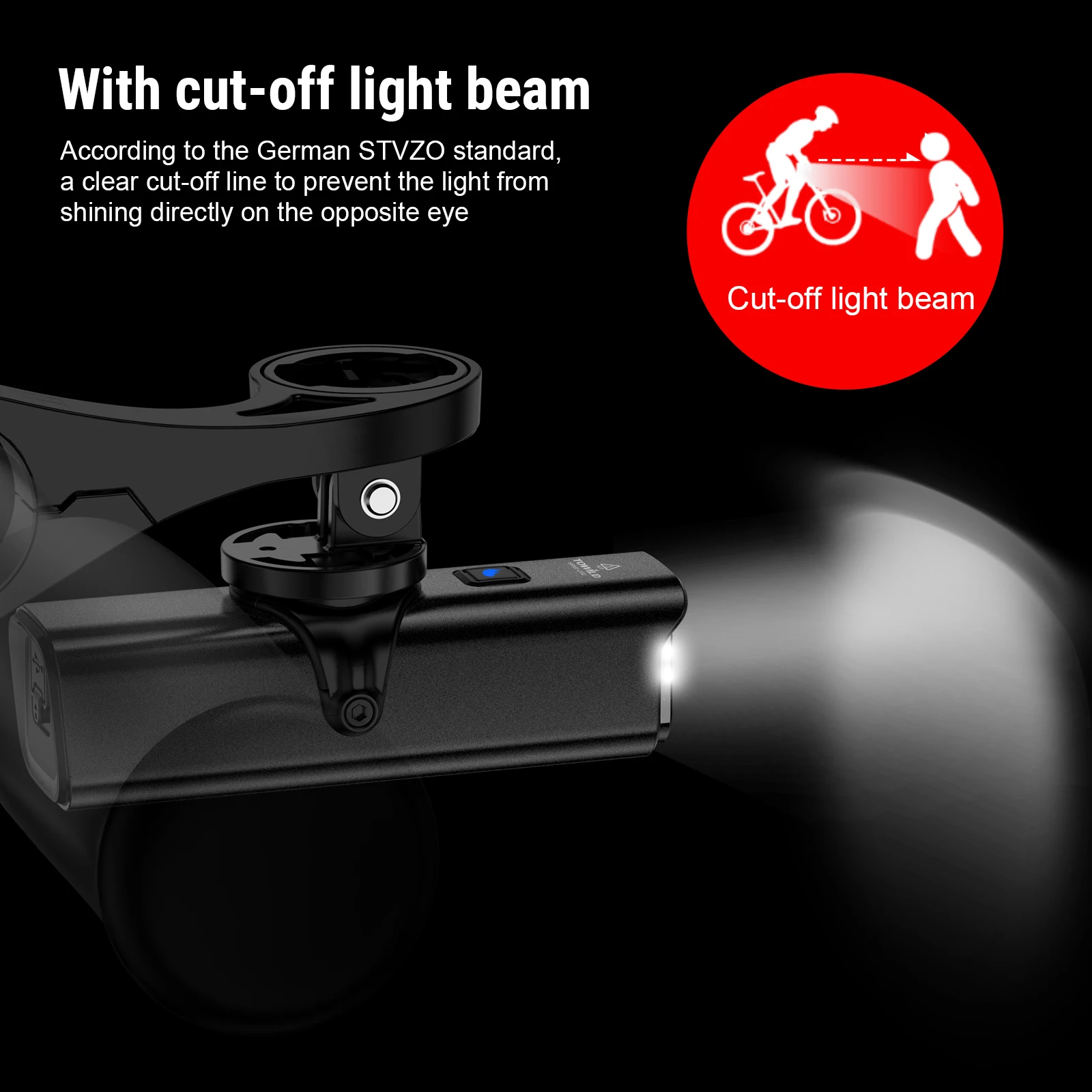 Tolwild Clite 1200LM luce per bici lampada anteriore USB ricaricabile LED 21700 4000mAh luce per bicicletta faro impermeabile accessori per bici