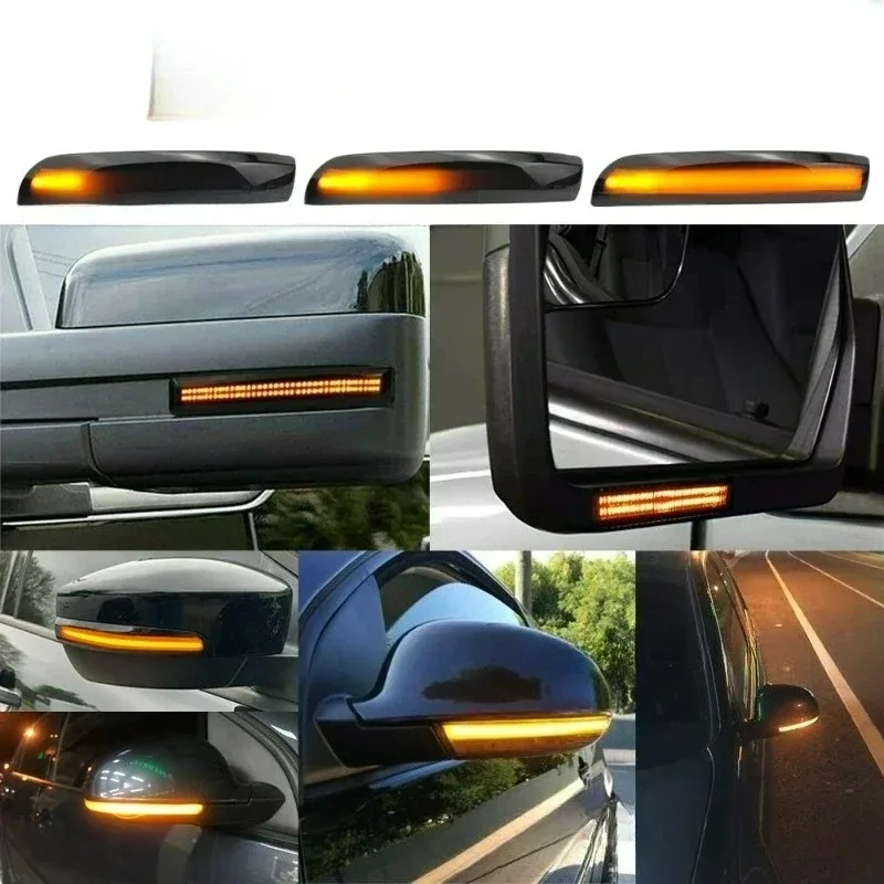 Novità per 13-18 ANGRONG Dinamico LED Specchietto retrovisore Indicatore di direzione Kuga Escape EcoSport Affumicato