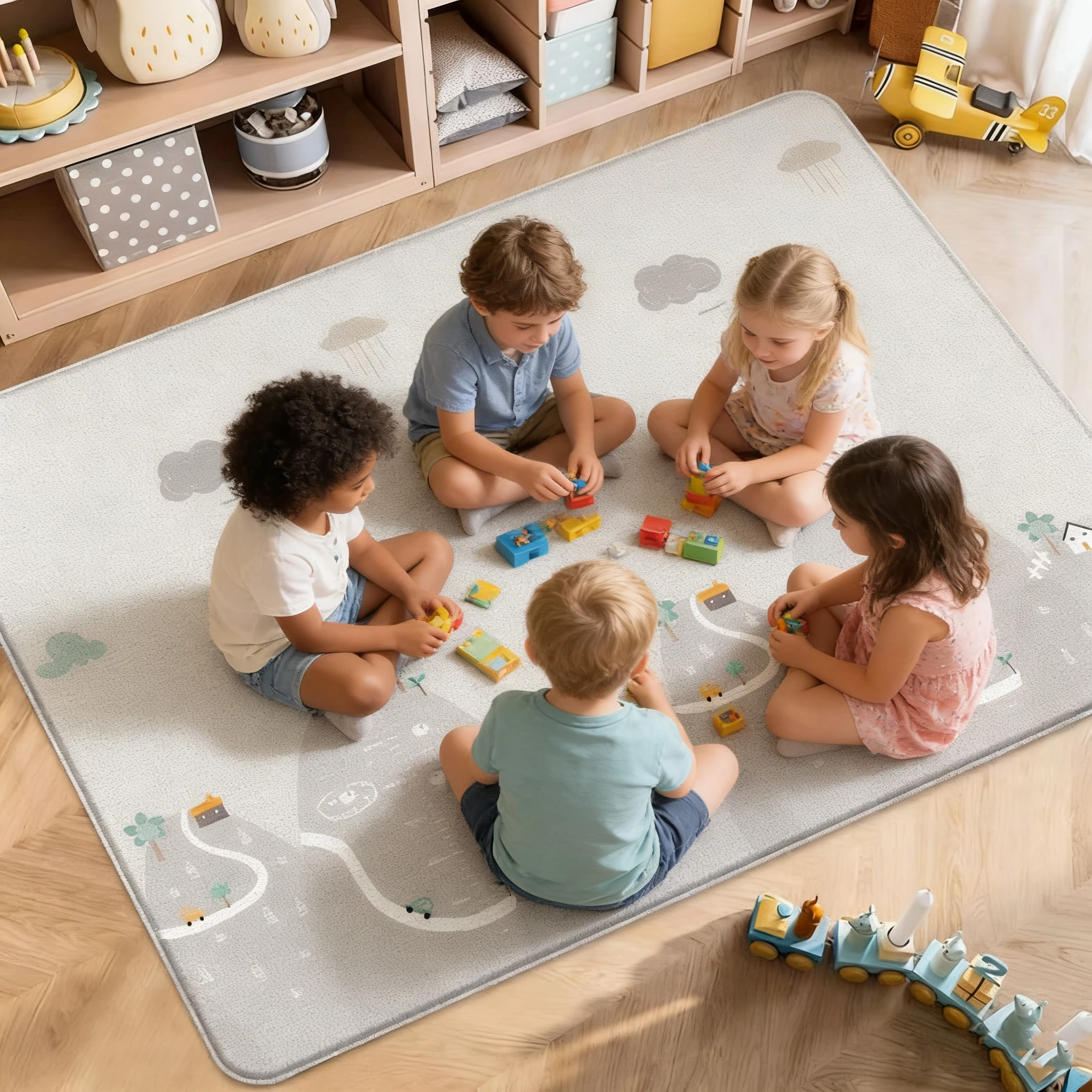 Double Sided Pattern Baby Activities Crawling Play Mats Non-toxic EPE Baby Activity Gym Room Mat Game Mat for Children's Mat Rug