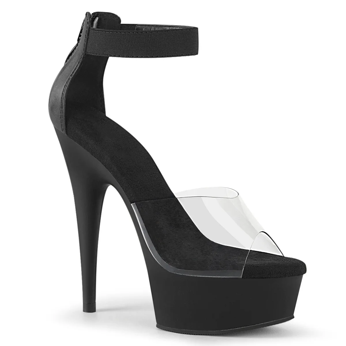 15cm sex pole dancing shoes fish mouth waterproof table model catwalk heel sandals size 34-46