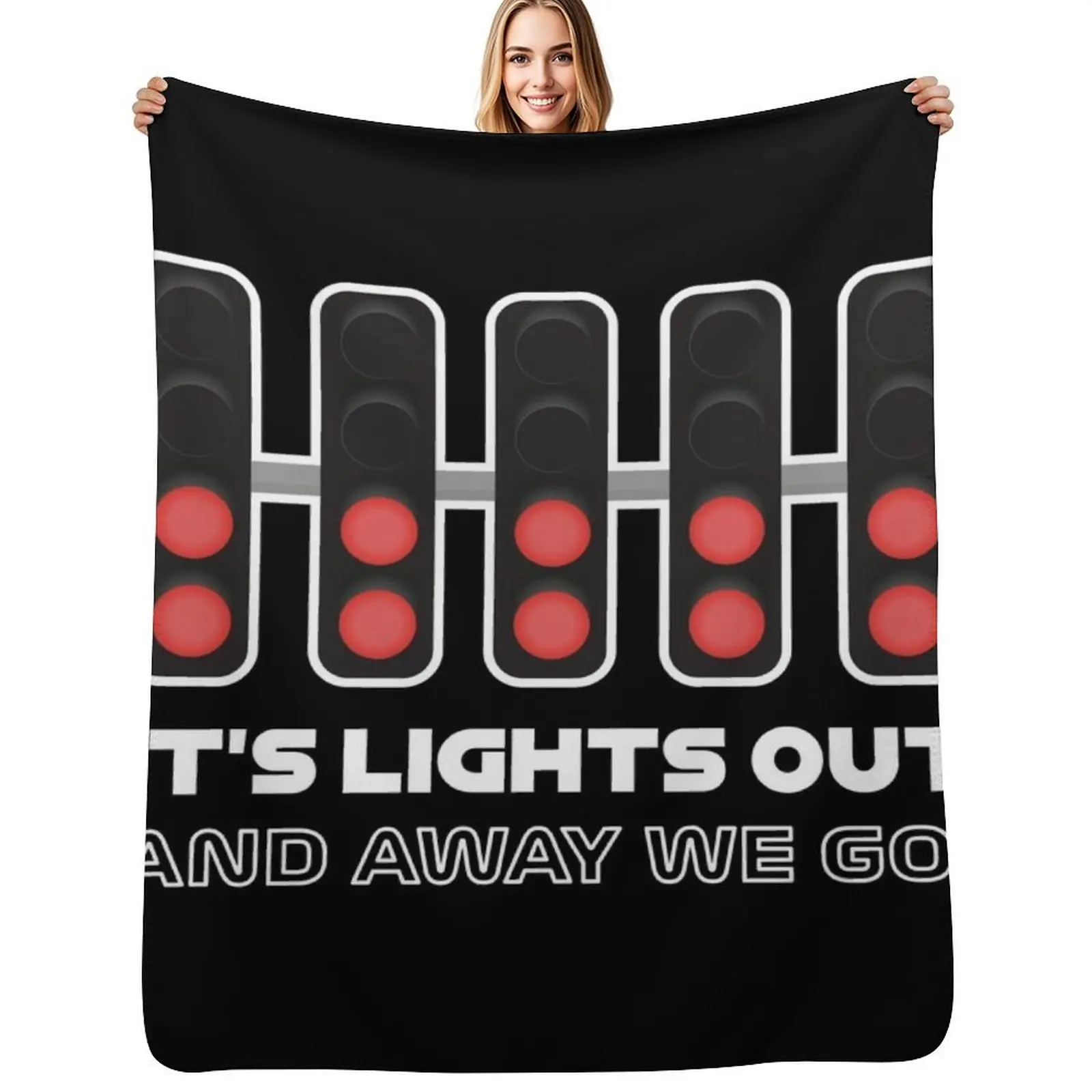 It's Lights Out and Away We Go! - Classy Version Throw Blanket Elegant Warm Throw Blanket for Hotel Home