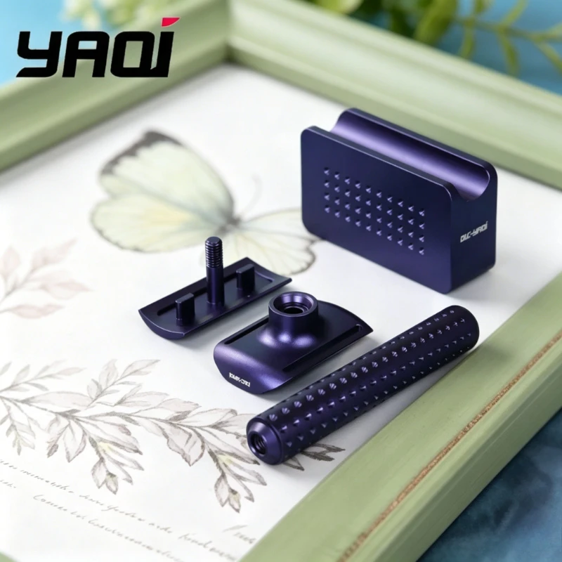 2026 YAQI Sputnik Dark Blue Color Aluminum Men Safety Razor And Holder