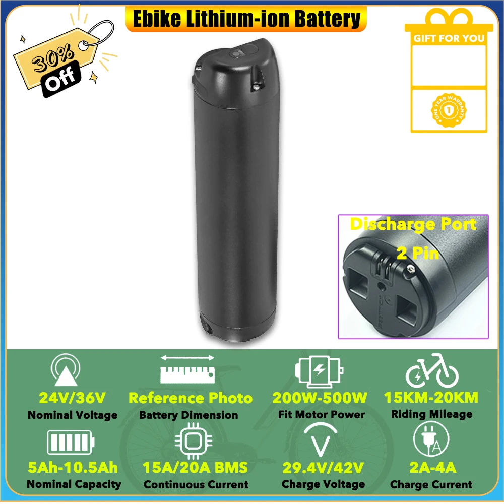 Abnehmbarer 24V 7,8Ah 8,7Ah 10,5Ah Ersatz-Lithium-Ionen-Akku für Apollo Phaze-E Elektro-Mountainbike