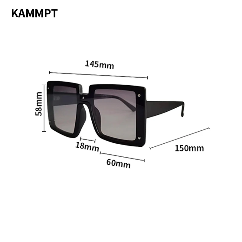 Oversize Square Men Women Sunglasses Fashion Vintage Mirror Shades Eyewear Luxury Brand Designer UV400 Goggle Sun Glasses