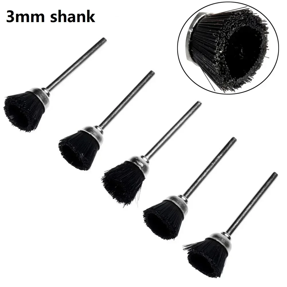 Restore and Polish Rusty Metal Surfaces Using 3mm Mandrel Stiff Abrasive Nylon Cup Brush Polishing Wheels 5 pc Set