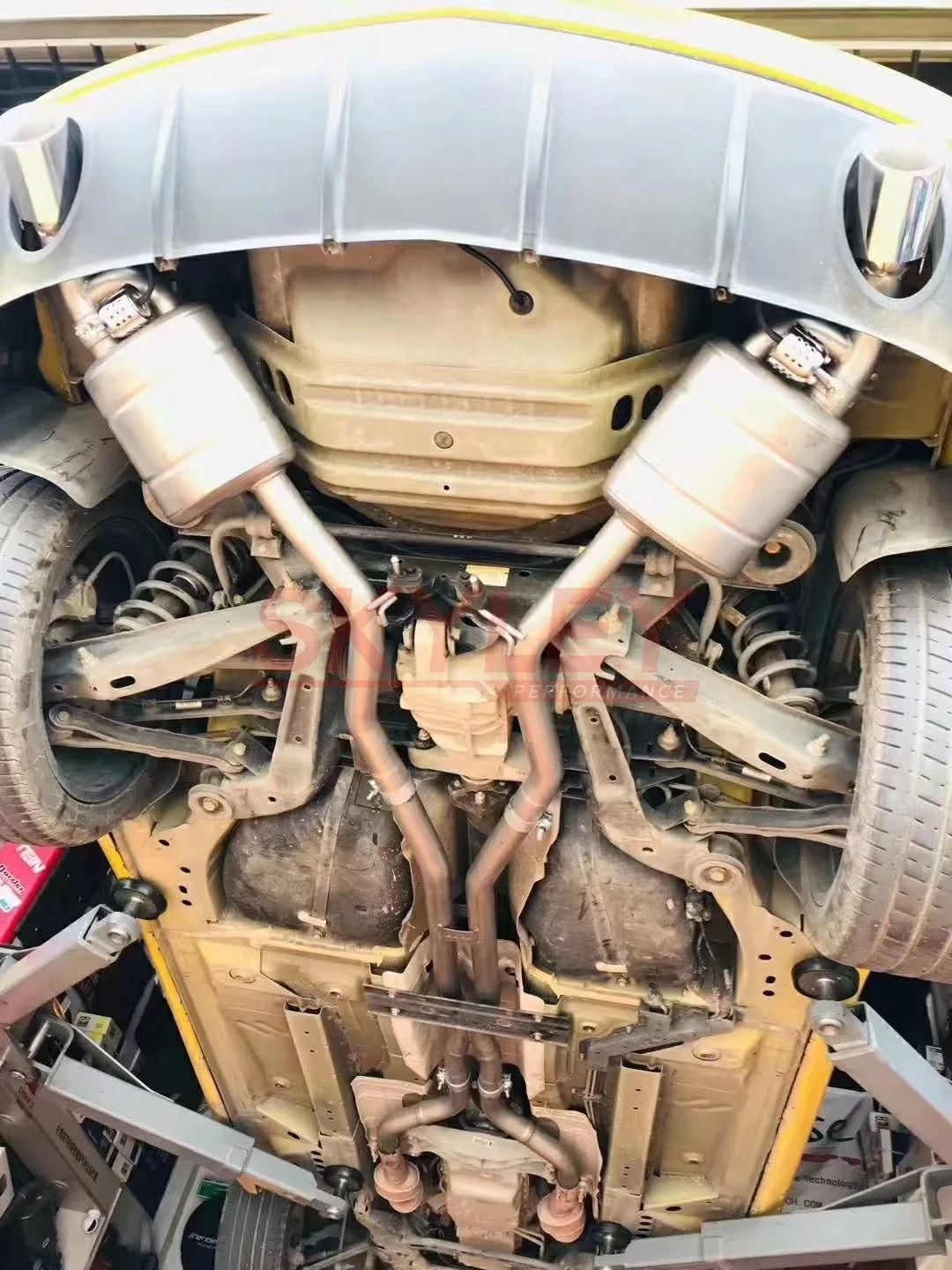 كاتم صوت SKYLEY Ss304 Valvetronic لأنبوب العادم شيفروليه كامارو V6 3.6l مع أداء جهاز التحكم عن بعد Catback #2