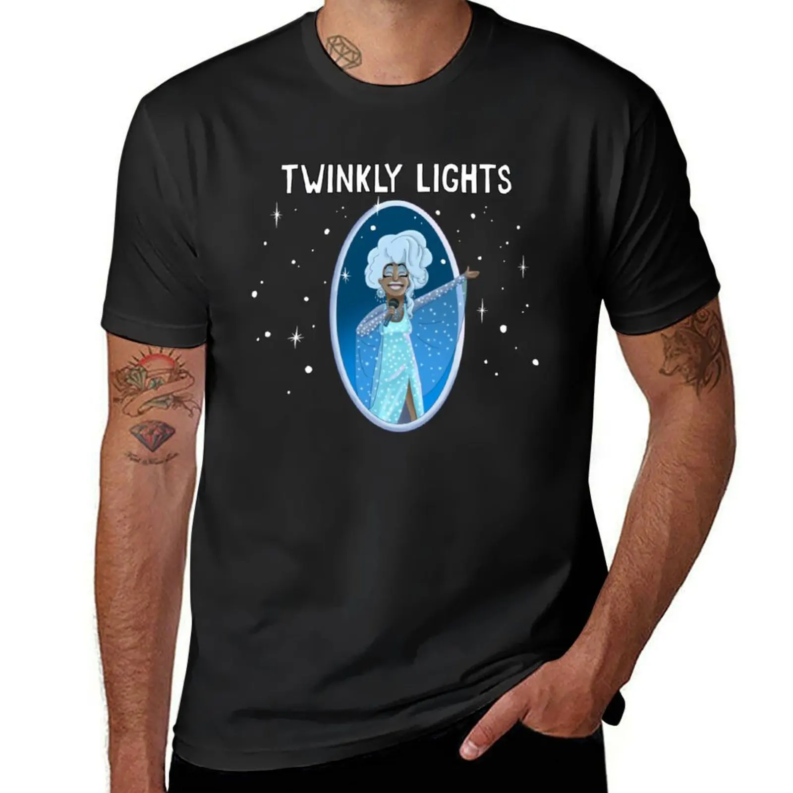 Twinkly Lights T-Shirt for a boy quick drying shirts graphic tees black t-shirts for men