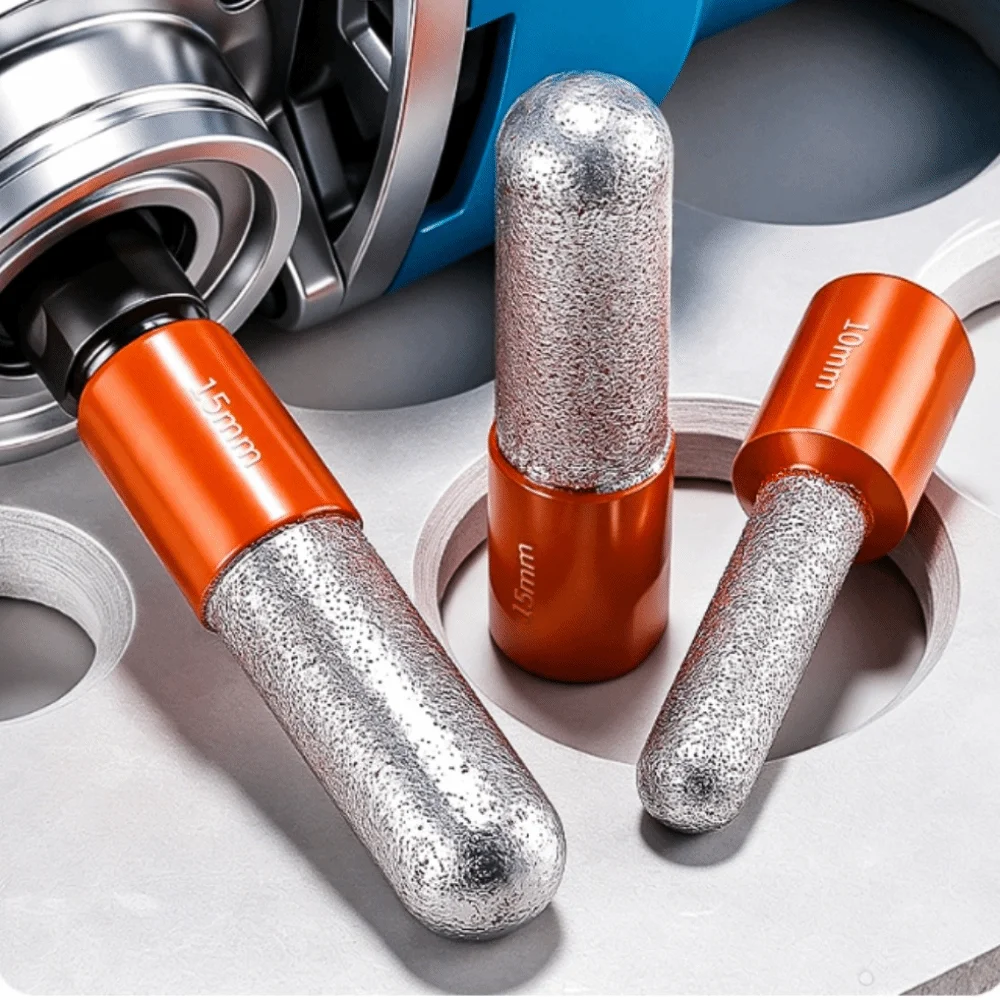 Multi-functional Edge Sanding Head Fine Sand Extended Shank Hole Trimming Bit Hole Enlarging Quick Radius Angle Grinder Bit