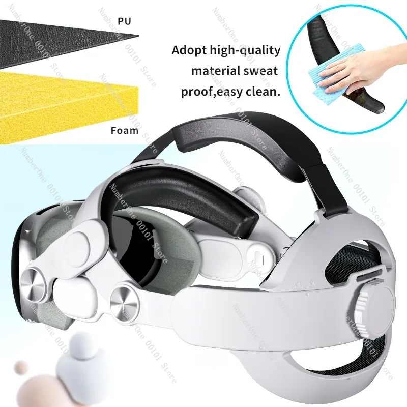 استبدال عصابة رأس Apple VR، ملحقات موازنة الجاذبية لسماعات الرأس Vision Pro، ترقية مريحة لتحسين الراحة والملاءمة