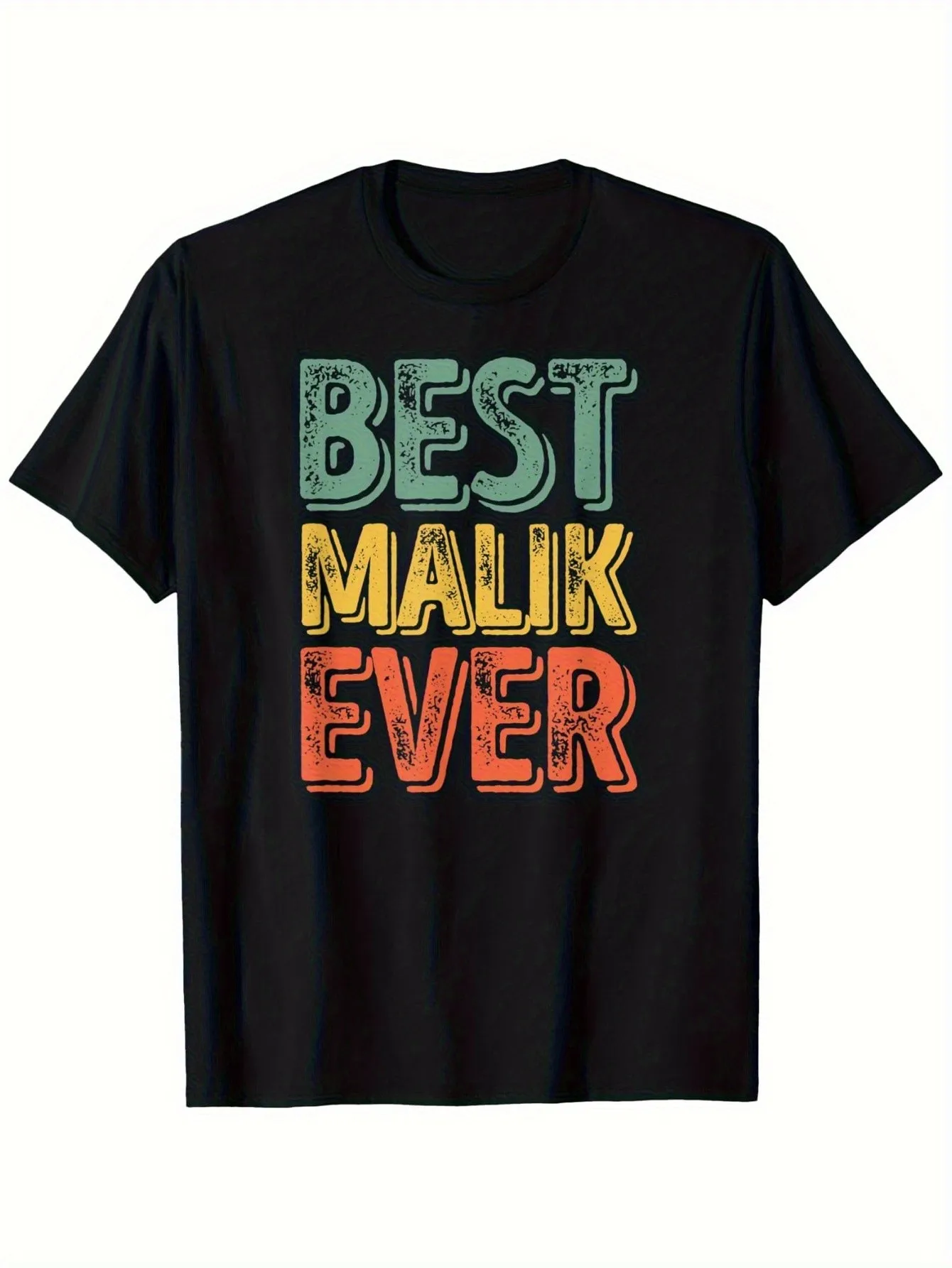 

Men's Black Vintage Best Hip-Hop Graphic T-Shirt Bold Colorful Letter Casual Crew Neck Short Sleeve T-Shirt Men's Soft Everyday Shirt All-Season Comfortable Fit Retro Pop Culture Clothing