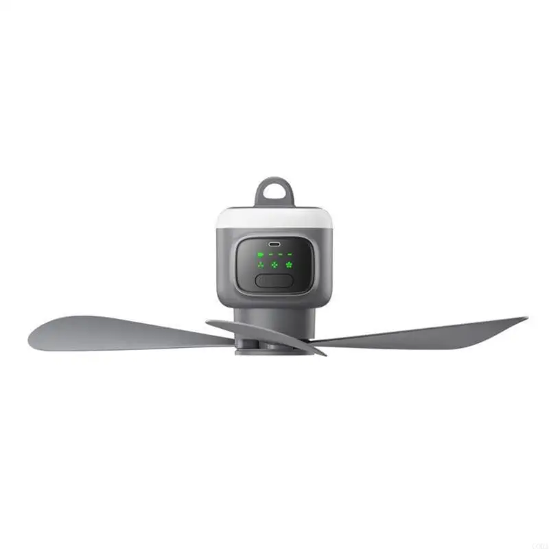 

CORA Camping Fan Detachable Leaves Rechargeable Battery 3 Speeds Remote Controls
