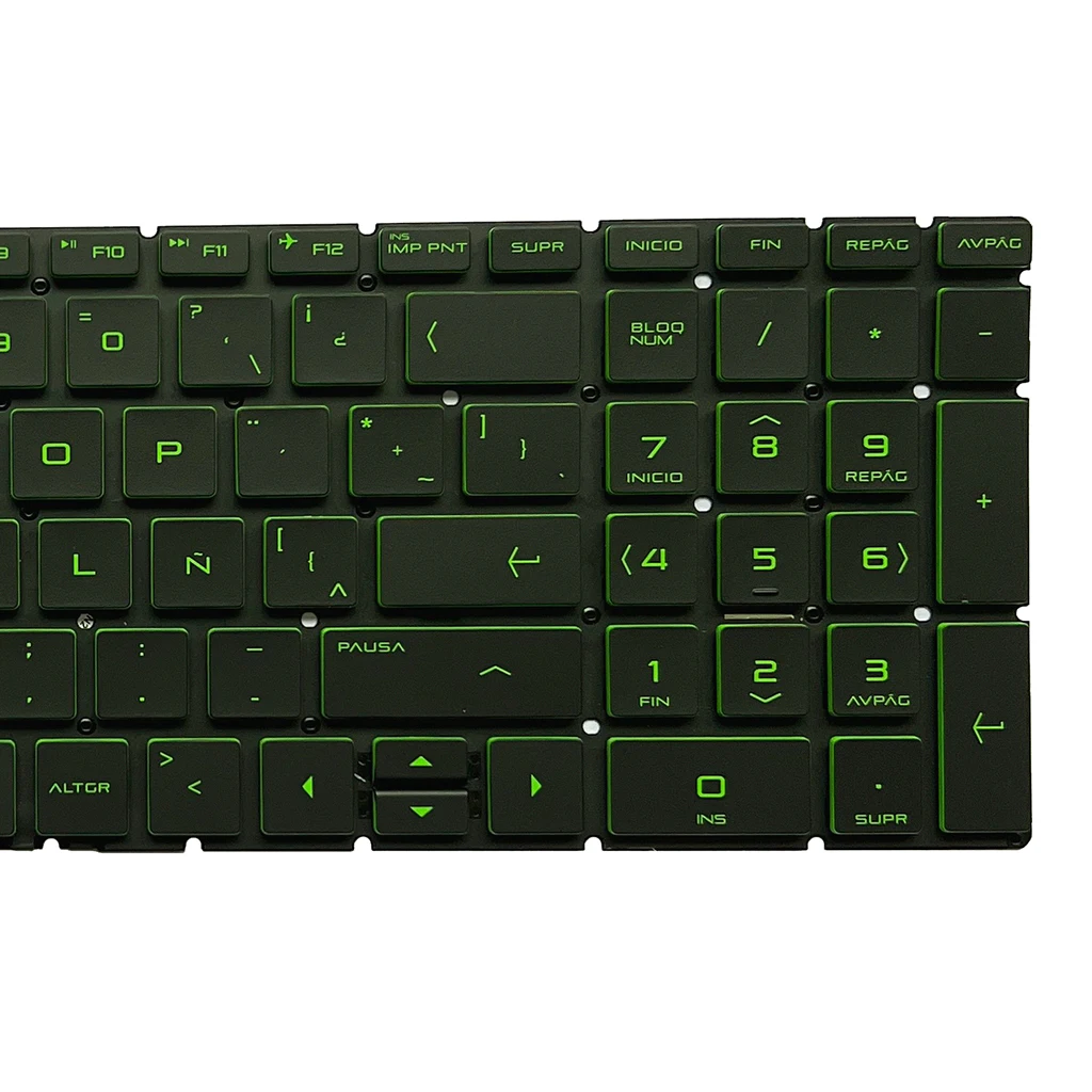Imagem -05 - Teclado Retroiluminado Latino para hp Verde 250 g7 255 g7 256 g7 250 255 g8 17z-ca 17z-ca000 17-cr 17g-cr 17g-cr 17g-cr0000 17-ca0000ax