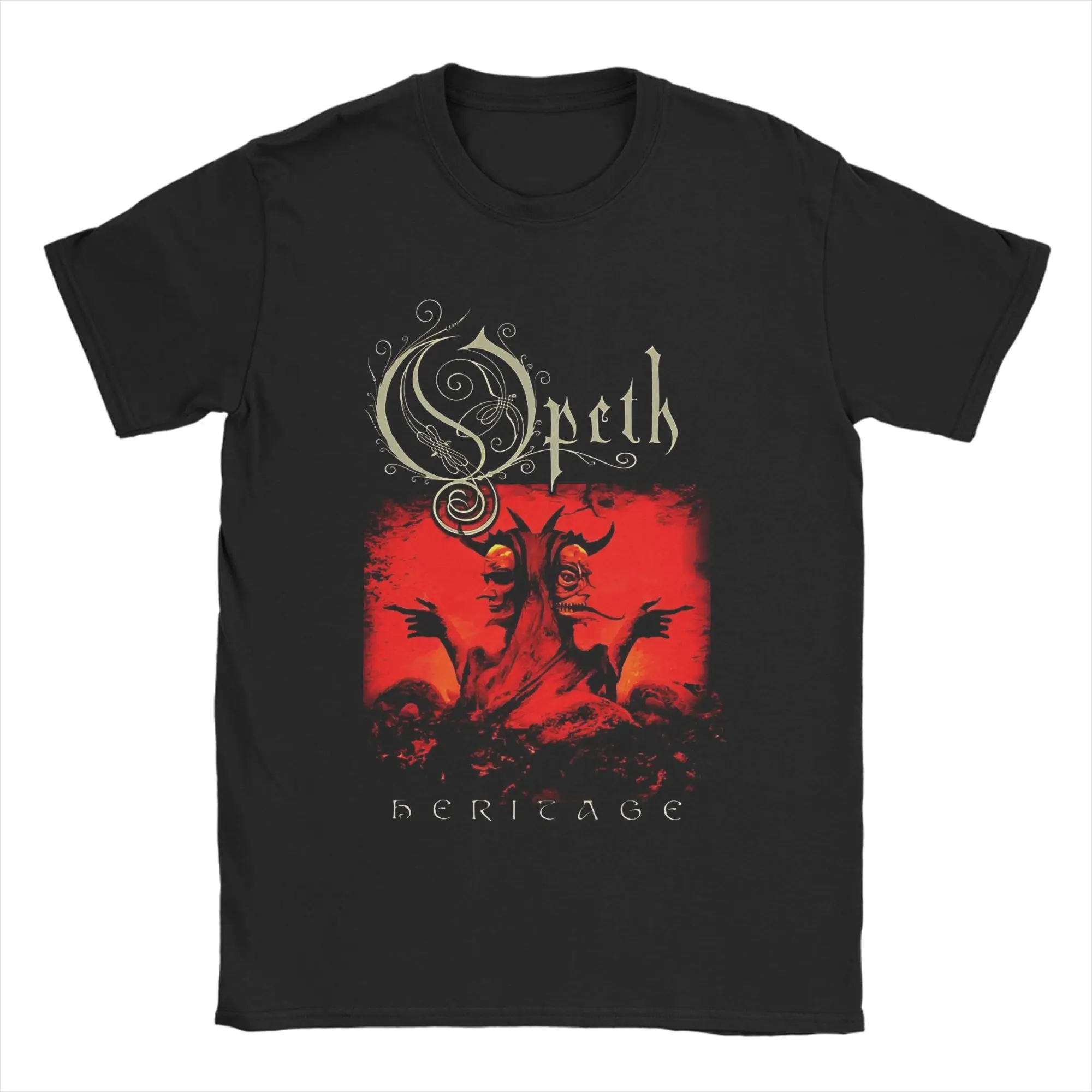 Progressive Metal Heavy Metal Opeth Music T Shirt Summer  Classic T Shirts Cotton Hip Hop Tshirt For Men's Casual Tops