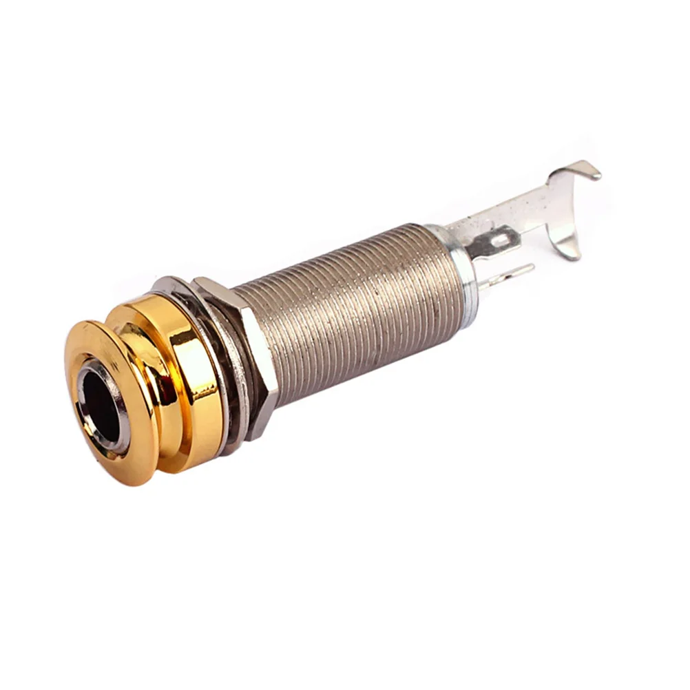 

Brass Threaded Cylinder Guitar Bass End Pin Jack Strap Pin Jack Socket