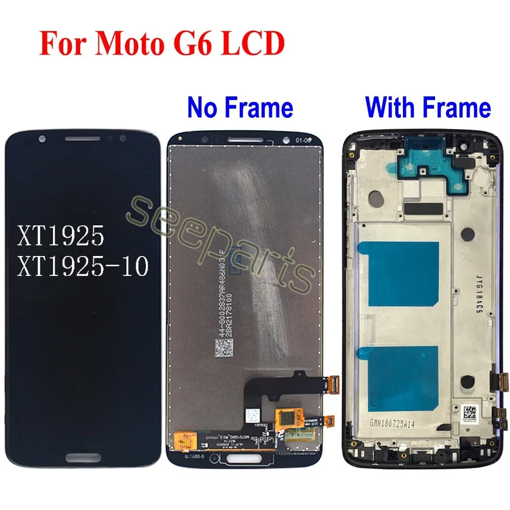 Tested Working For Motorola Moto G6 Plus Lcd Screen Display Touch Digitizer Assembly G6 Diaplsy G6 Play LCD