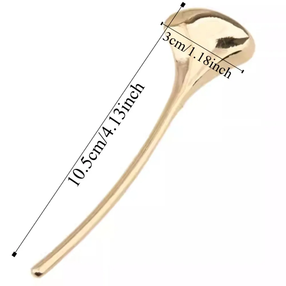 الصدار زخرفة الجنكة ليف بروش النمط الفرنسي أنيقة طويلة ورقة دبوس فاخر الذهب معدن لامع بروش المرأة