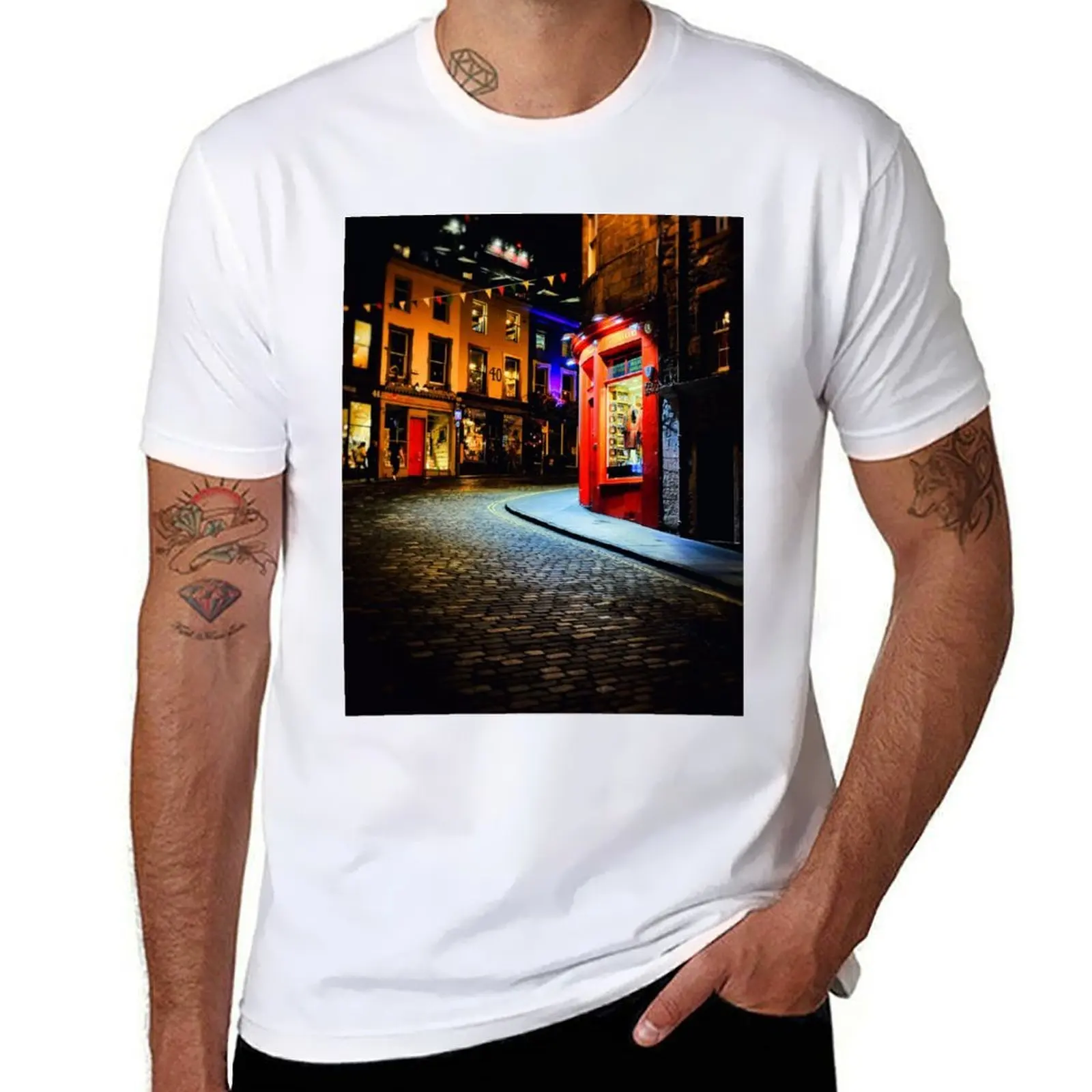 

Victoria Street T-Shirt man t shirt designer t shirts for man cotton T-Shirt