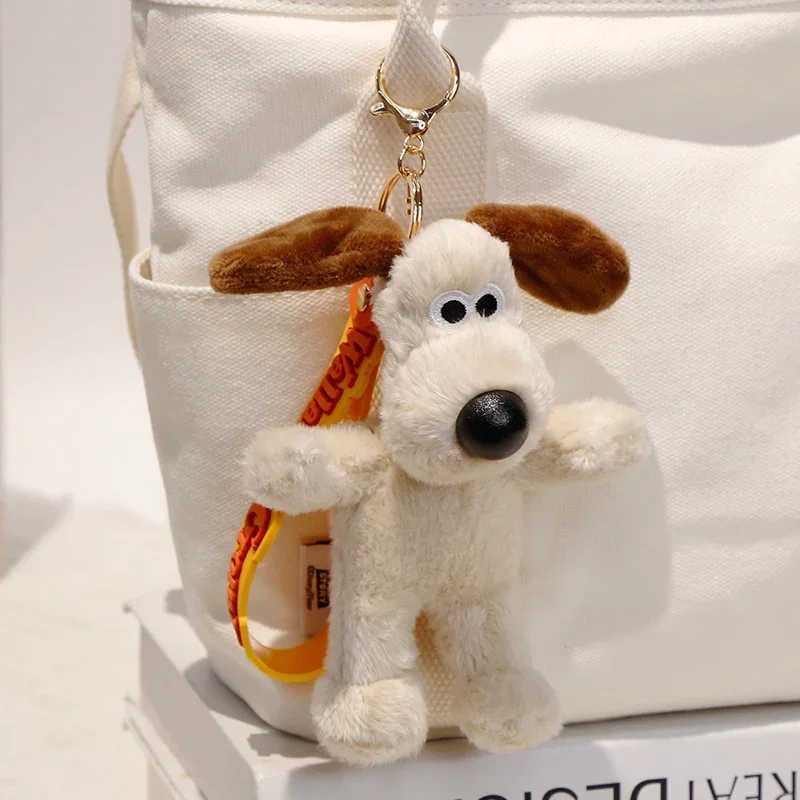 الكرتون أفخم مفتاح سلسلة والاس جروميت ألعاب من نسيج مخملي على ظهره قلادة المفاتيح Kawaii لطيف مفتاح سلسلة سيارة مفتاح الديكور هدية عيد الميلاد