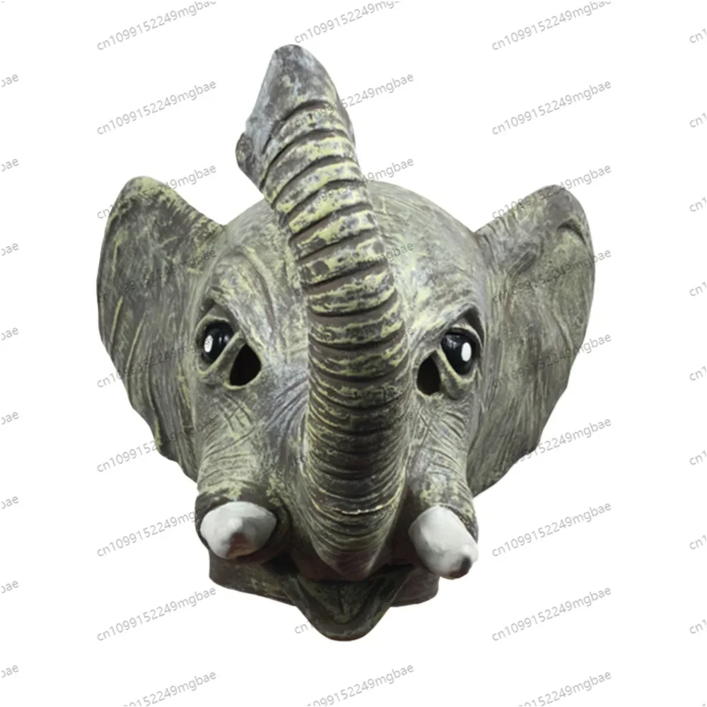 

Special Cute elephant funny animal hood masquerade live mask halloween party show props