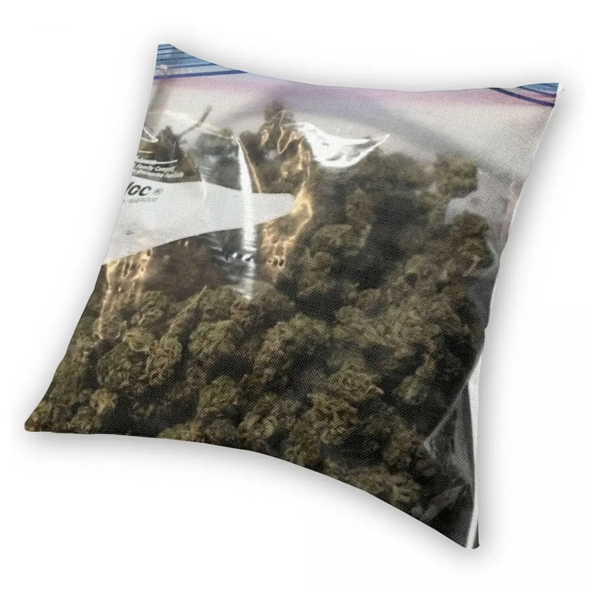 Stoner Weed Cannabis Marijuana Pillowcase Polyester Linen Velvet Printed Zip Decor Home Cushion Cover Wholesale