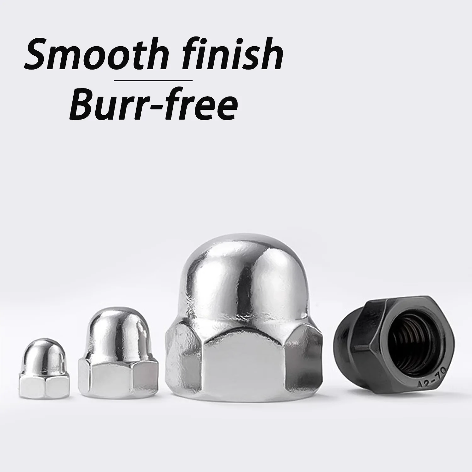 316 304 Stainless Steel Hex Cap Nut Dome Acorn Nuts for Decorative M3 M4 M5 M6 M8 M10-M20 for Standing Finish Rivet Nuts DIN1587