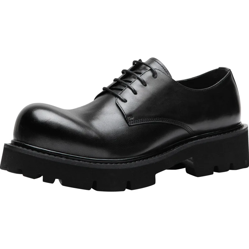 

Shoes Breathable Fashion Spring Autumn Winter Cowhide Designer Shoes Flats British Retro Men Luxury Sneakers Casual Shoes Mens