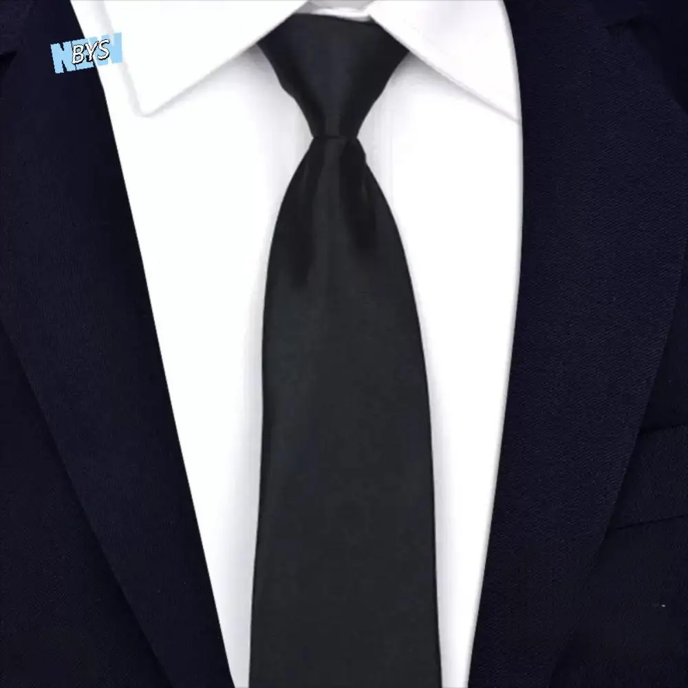 

Simple Solid Color Black Necktie Floral Stripes Men Necktie Soft Hand Tied Retro Cravat Business