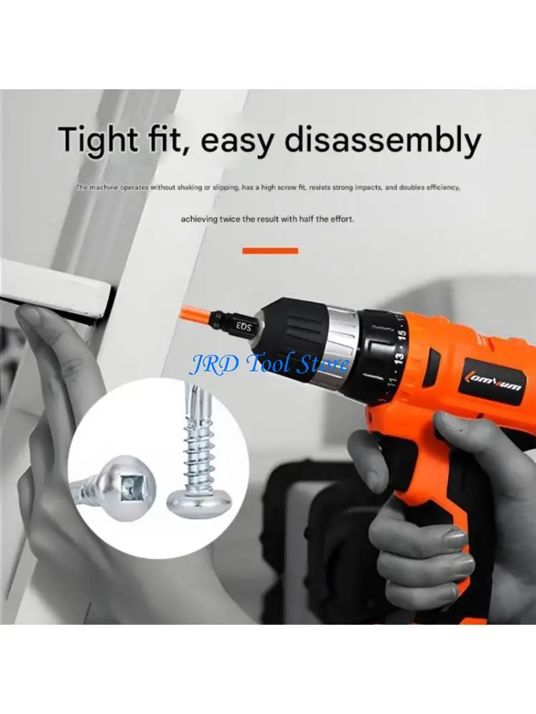 A2UD Professional Hexagonal Bits Shock Absorbing Thin Waist High Durability Steel Multiple Lengths For Electric Screwdrivers
