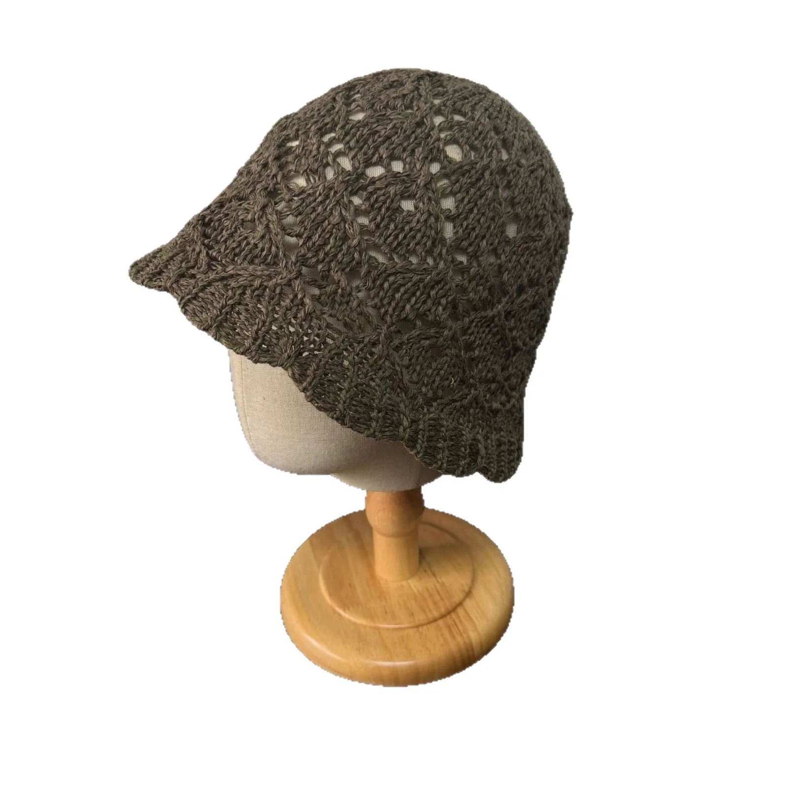 Women's Versatile Fisherman's Hat: Fashionable, Breathable Sun Hat; Hand-Knitted Openwork Summer Travel Beanie