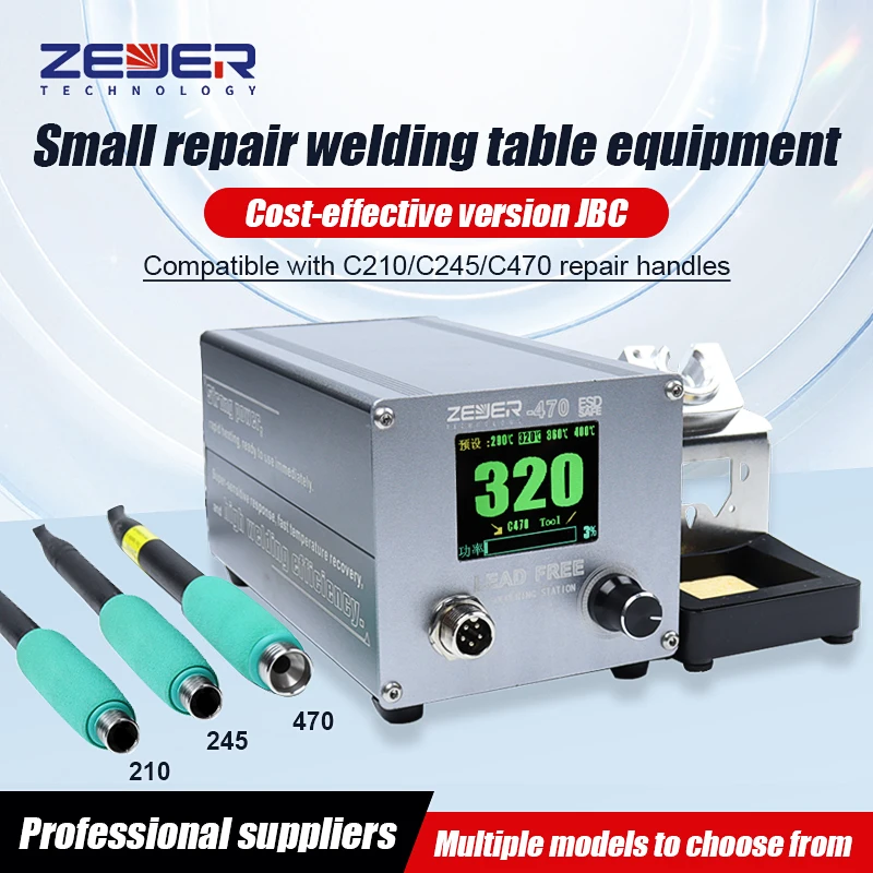 

C470 Soldering Iron Station Multifunction Dynamic LED Display Temperature Control Repair Welding Tool Set forIndustrial Repair 5