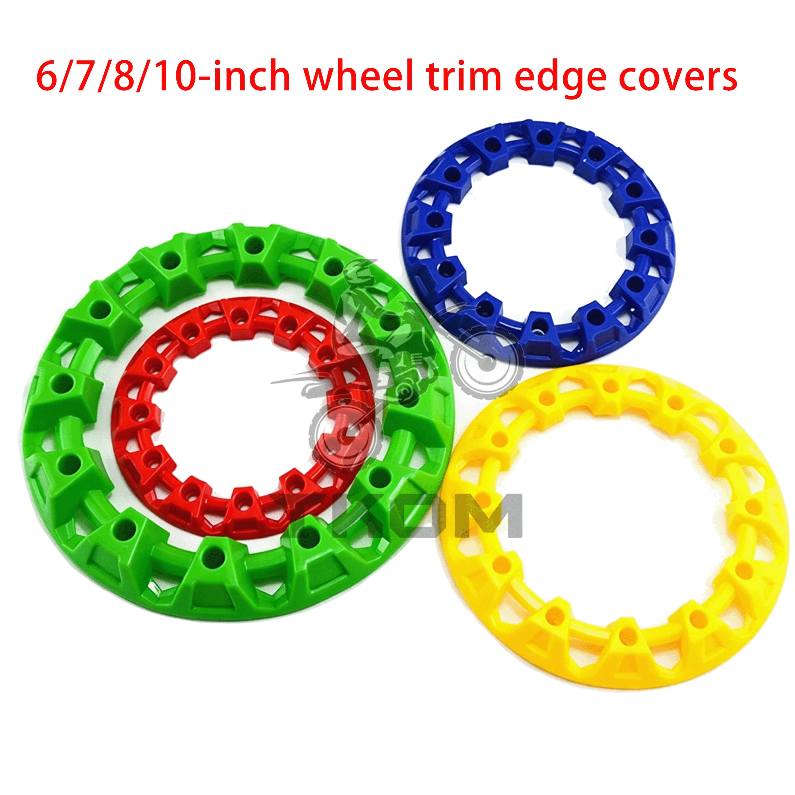 

6/7/8/10 Inch ATV Wheel Trim Hub Protection Decor Rim Cap for ATV Universal Motorcycle Vehicle All Terrain Wheel Plastic Cover