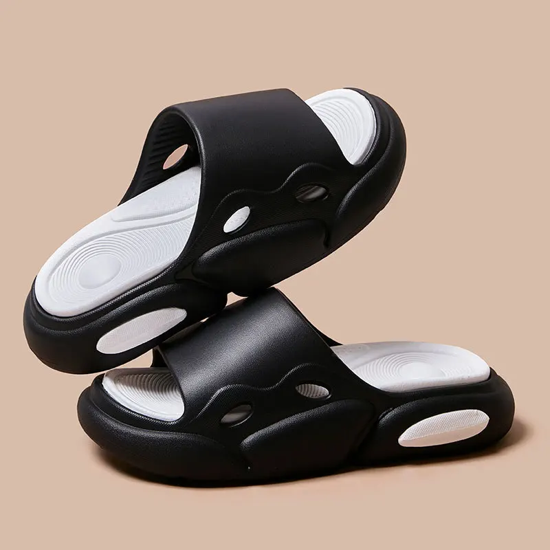 Fashion Women Slippers Summer Flat Lightweight EVA Home Bathroom Slippers Comfort Massage Couples Indoor Slides Shower Shoes