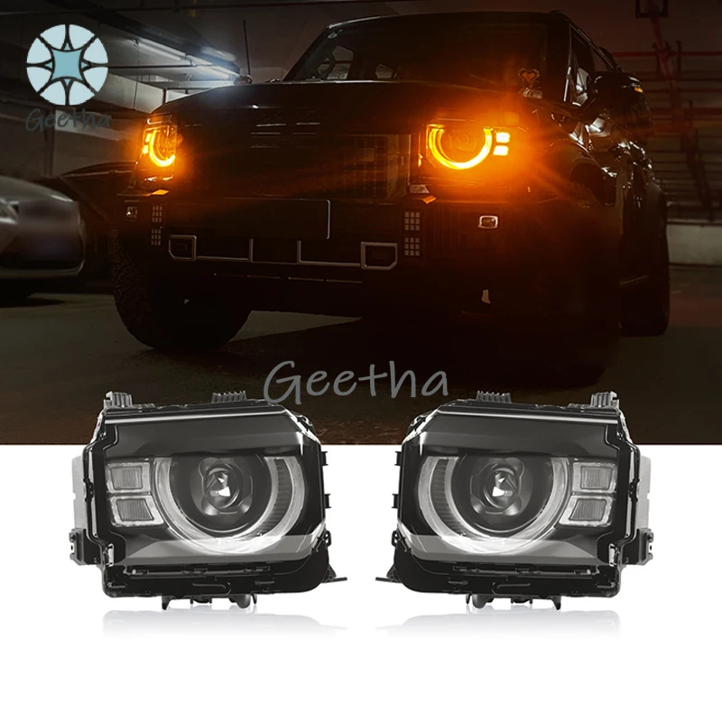 For High Gloss Lens Car Modified Head Lamp Accessories for Jetour Traveller/Shanhai T2 Changes To Defender Style Headlights