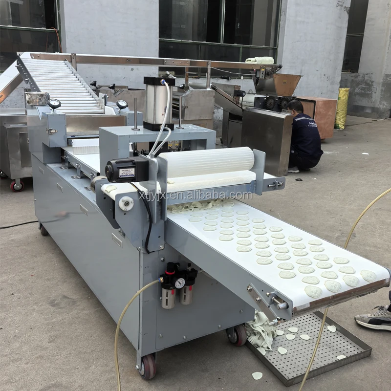 Commercial Automatic Pizza Crust Machine Arabic Bread Cutter Molder High Food Shop Restaurant Chapati Dough Roti Electric