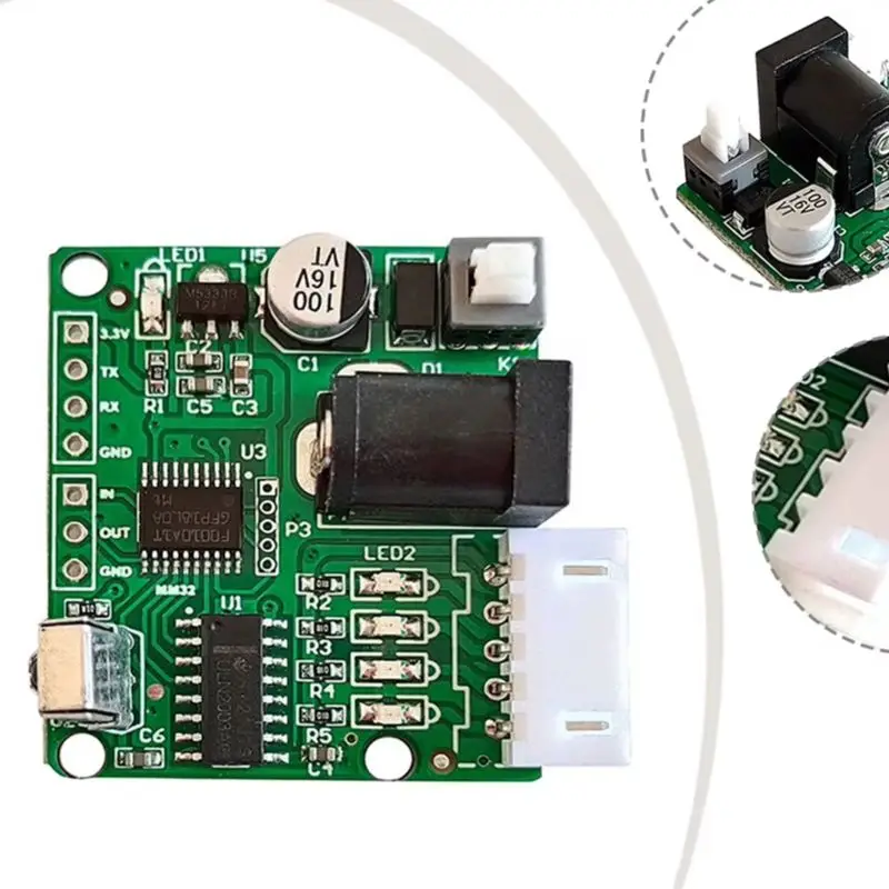 28BYJ48 Stepper Motor Driver Controller IR-s Remote 11 Modes Forward Reverse Timed Cycles 4 Phase 5 Wire 36x35 Mm DIY Kit Board