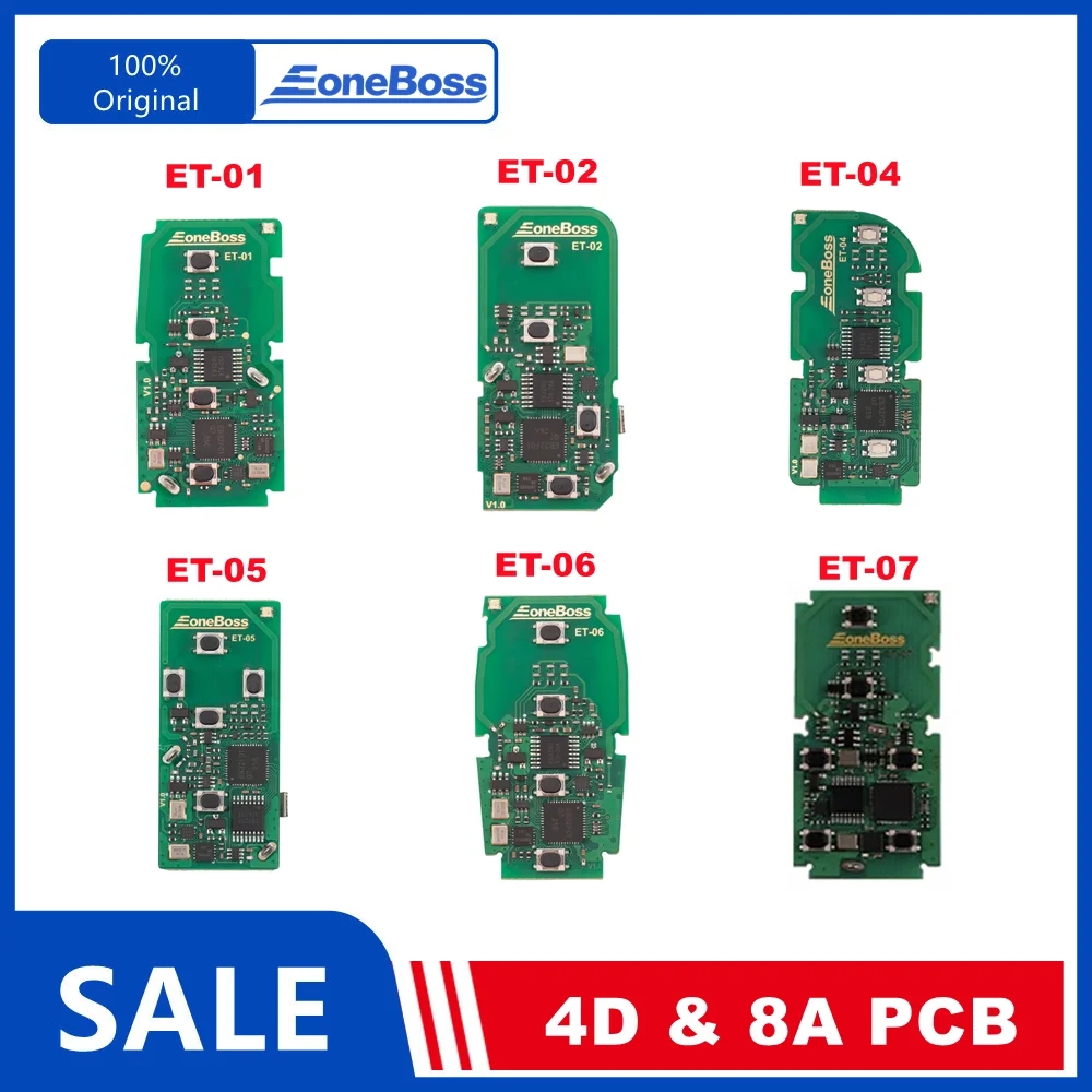 

EONEBOSS ET01 ET02 ET04 ET05 ET06 ET07 4D & 8A PCB Board For Toyota/Lexus/Subaru Universal Smart Key