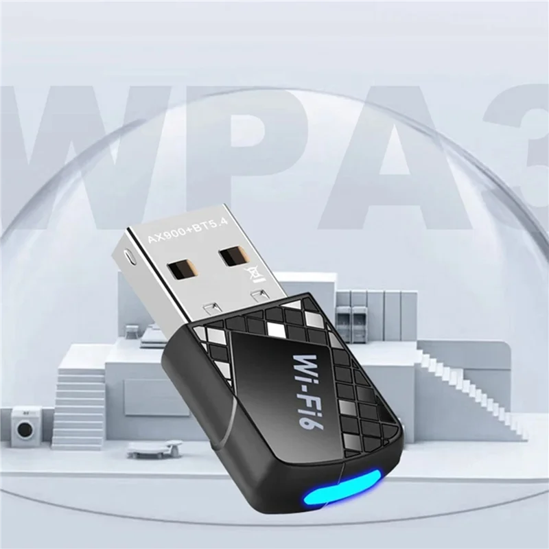 

2X AX900 USB Wifi 6 Bluetooth 5.4 Adapter 2In1 Dongle Dual Band 2.4G&5Ghz Network Wireless Receiver DRIVER FREE,Requisite