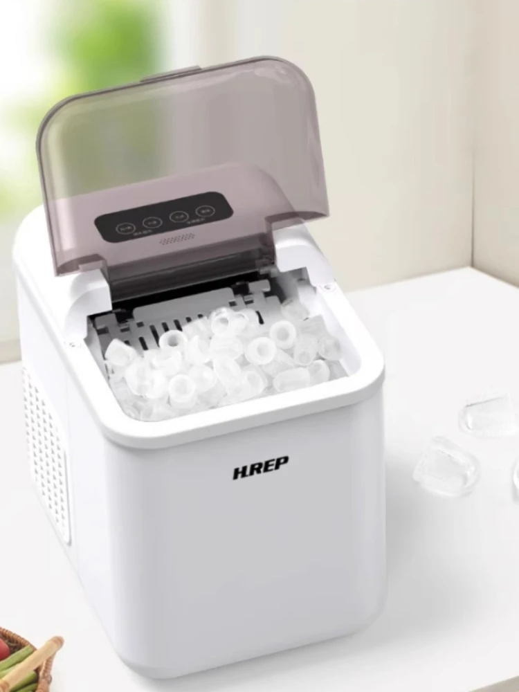 nuova macchina per il ghiaccio completamente automatica per la casa, piccolo dormitorio, mini macchina per fare il ghiaccio all'aperto, telecomando, produzione di ghiaccio con un clic