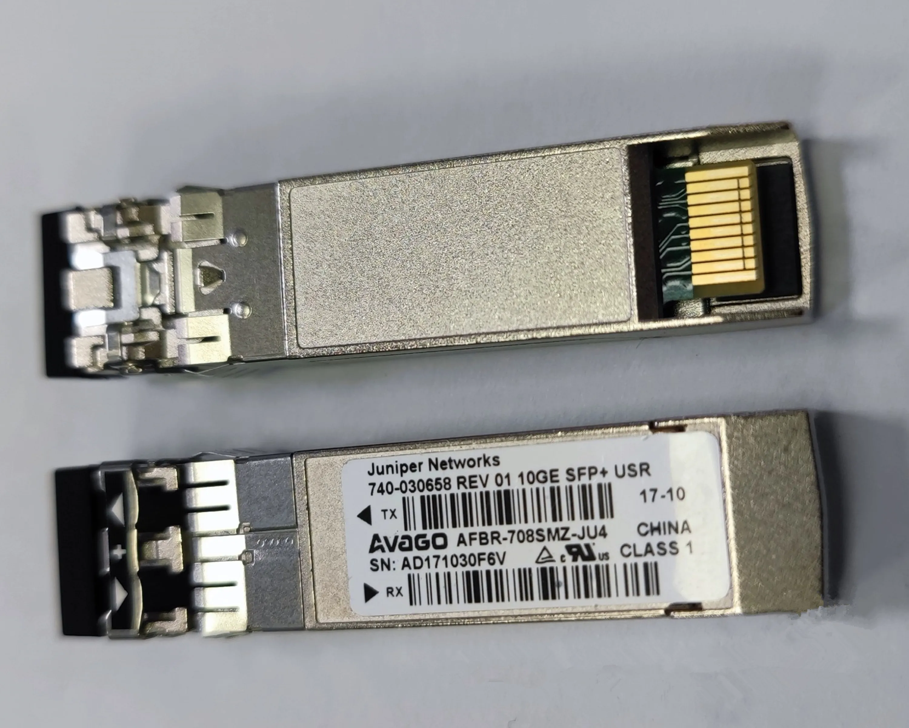 

1PCS Juniper networks 10GB 740-030658/AFBR-708SMZ-JU4/10g juniper adapter general purpose/switch sfp 10g/juniper SFP Transceiver