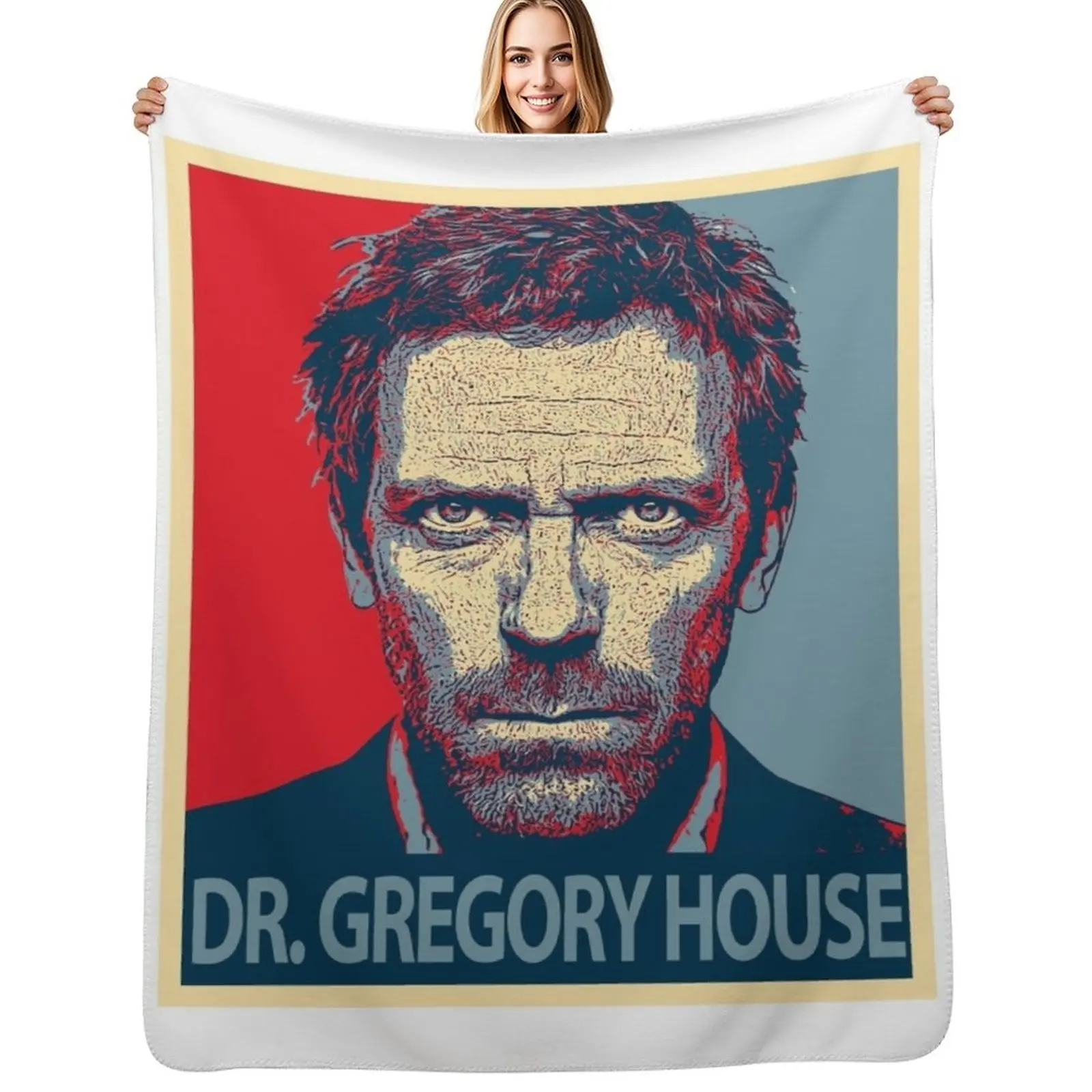 Dr Gregory House Throw Blanket Foldable Soft Warm Blanket for Outdoor Use