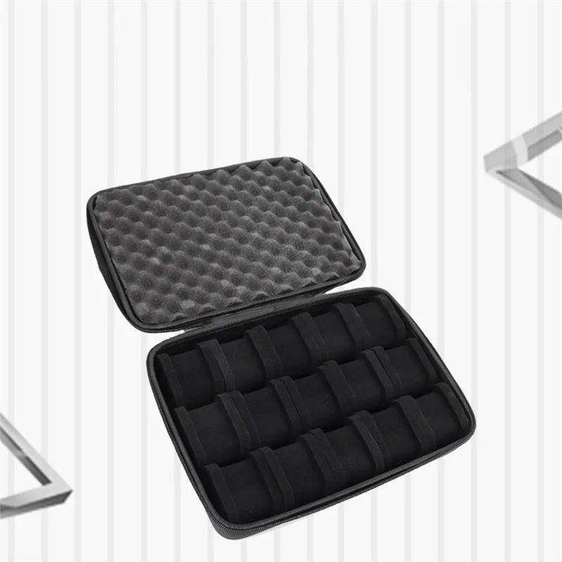 A37T-Watch Carry Box Holder 15 Slots Hard Shell Storage Organizer Case, Display Cabinet.