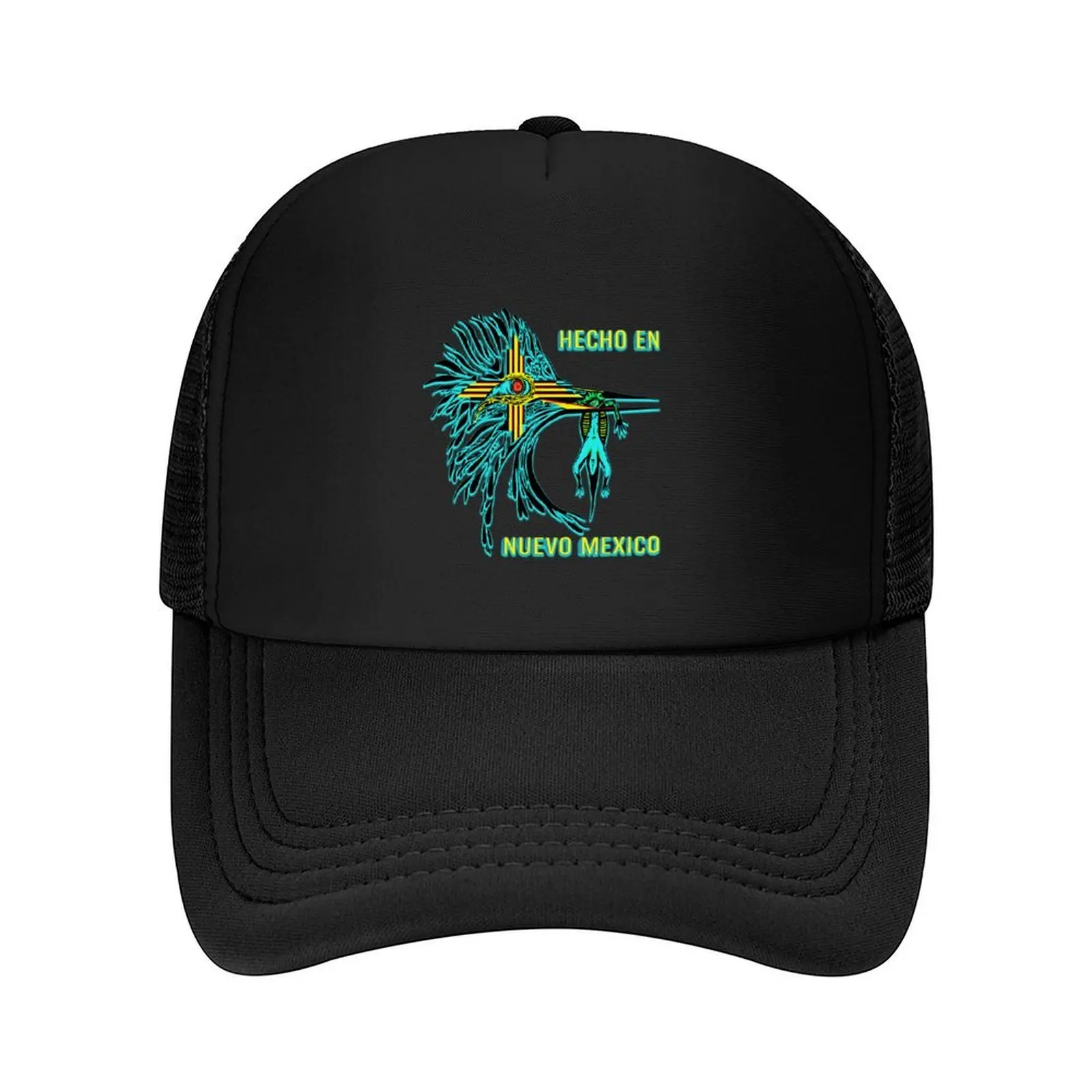 

Hecho en Nuevo Mexico- turquoise Baseball Cap Sun Hat For Children Fishing cap western Hat New Hat Hats Woman Men's