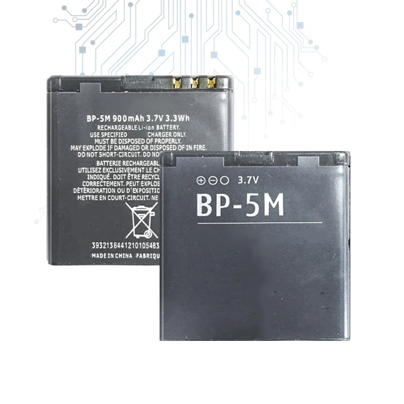 Battery BP-5M 900mAh For Nokia 5700 5610XM 6110n 6220c 8600 7390 6500s BP 5M