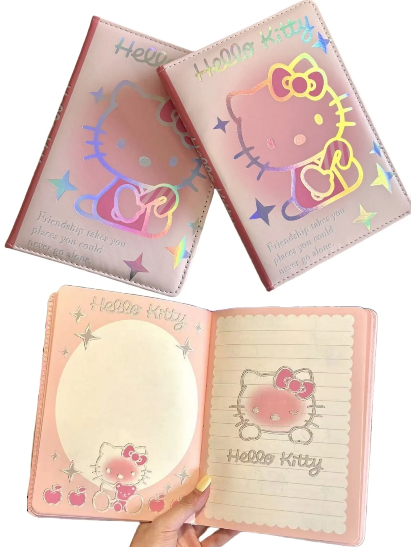 

1 book Sanrio HelloKittyes Cartoon Diary, Laser Surface Softcover Notebook with Thickened Pages and Adorable Printed Patterns