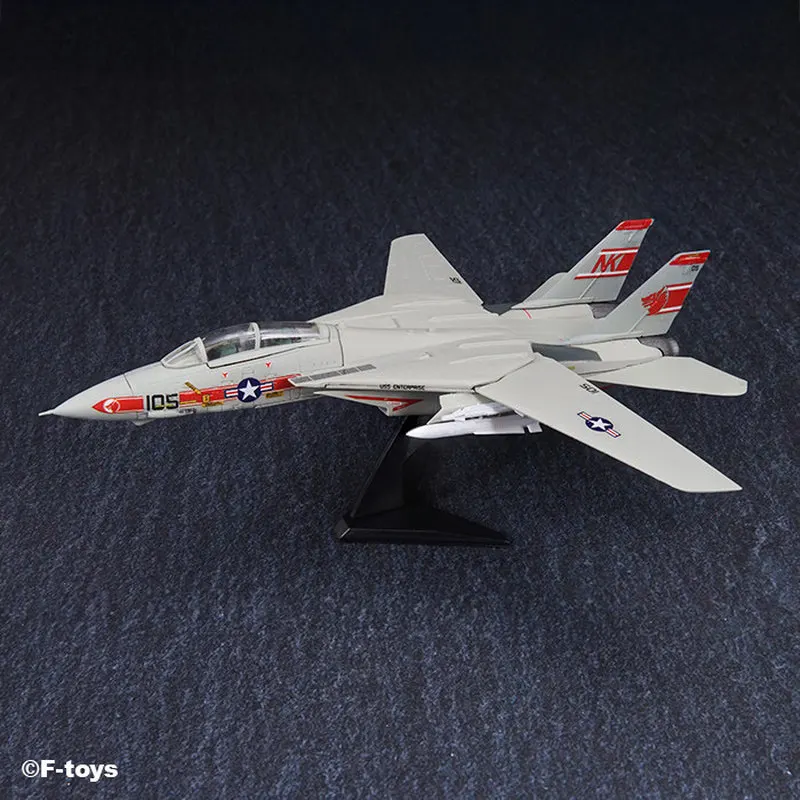 F-Toys Tomcat Memories 3 F-14d Fighter Model 1/144 Plastic Assembly Kit Pre-Painted Display Stand Top Gun Collection Gift