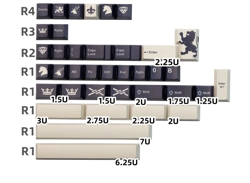 142 teclas gmk regal keycaps cereja perfil pbt sublimação de tinta keycap para mx switch teclado mecânico 2.25u 2.75u espaço dividido
