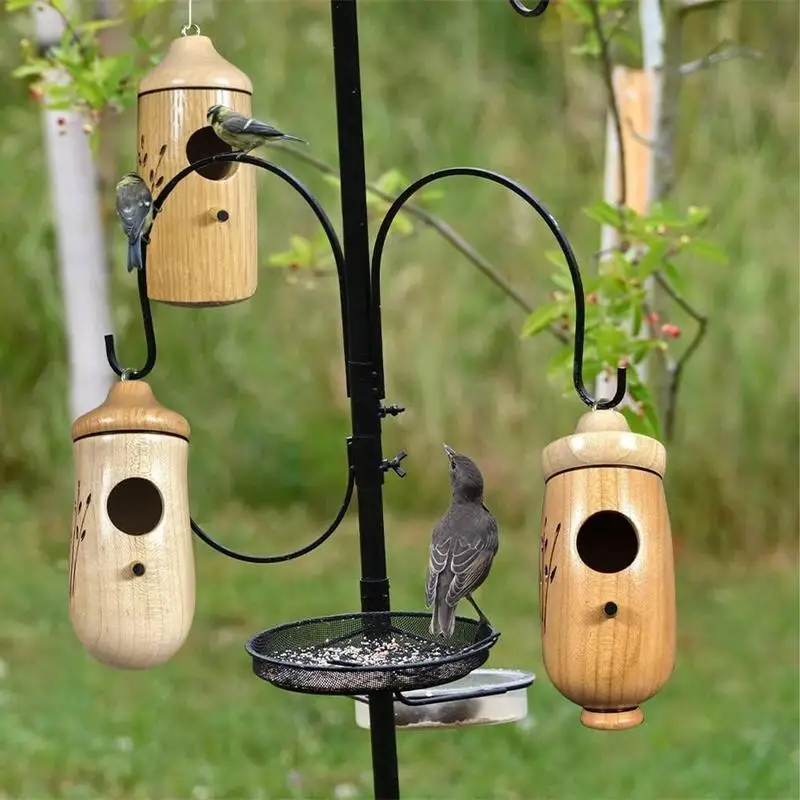 Bird Nesting House 3X Outdoors Hummingbird Hatching Hut Bird Hut Breeding Cave For Garden Yard Balcony Porch Tree Trunk