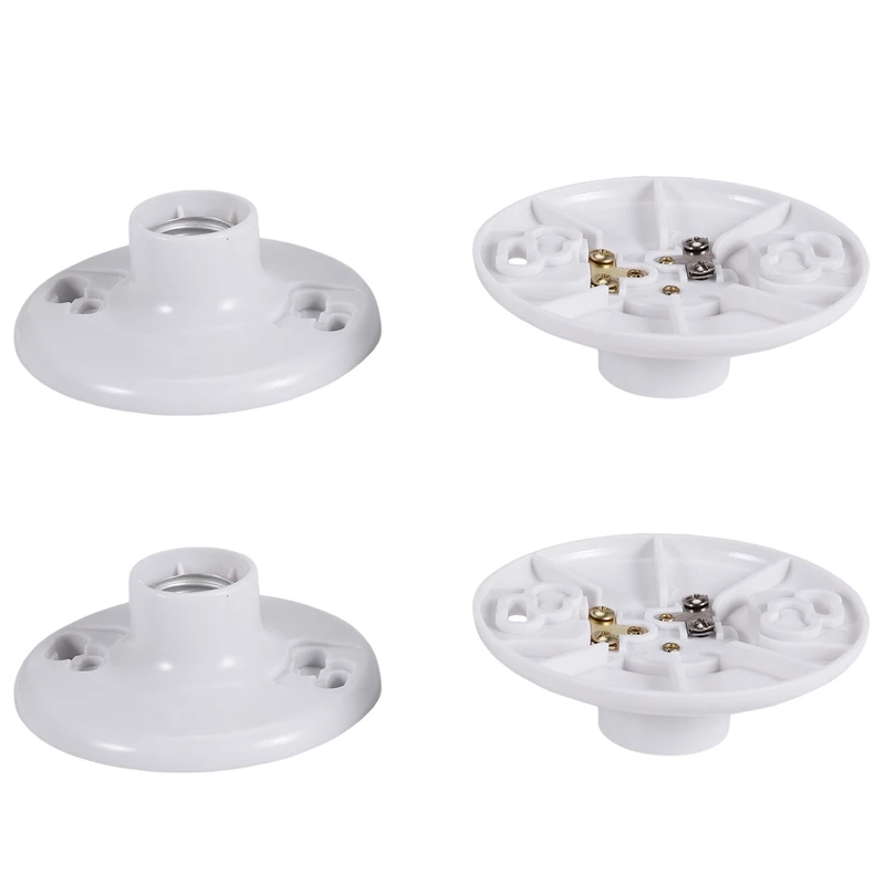 

Hot 4 Pcs 660W 250V Medium Base E26 Lampholder Keyless Top Lamp Holder Ceiling Light Sockets Phenolic Lampholder