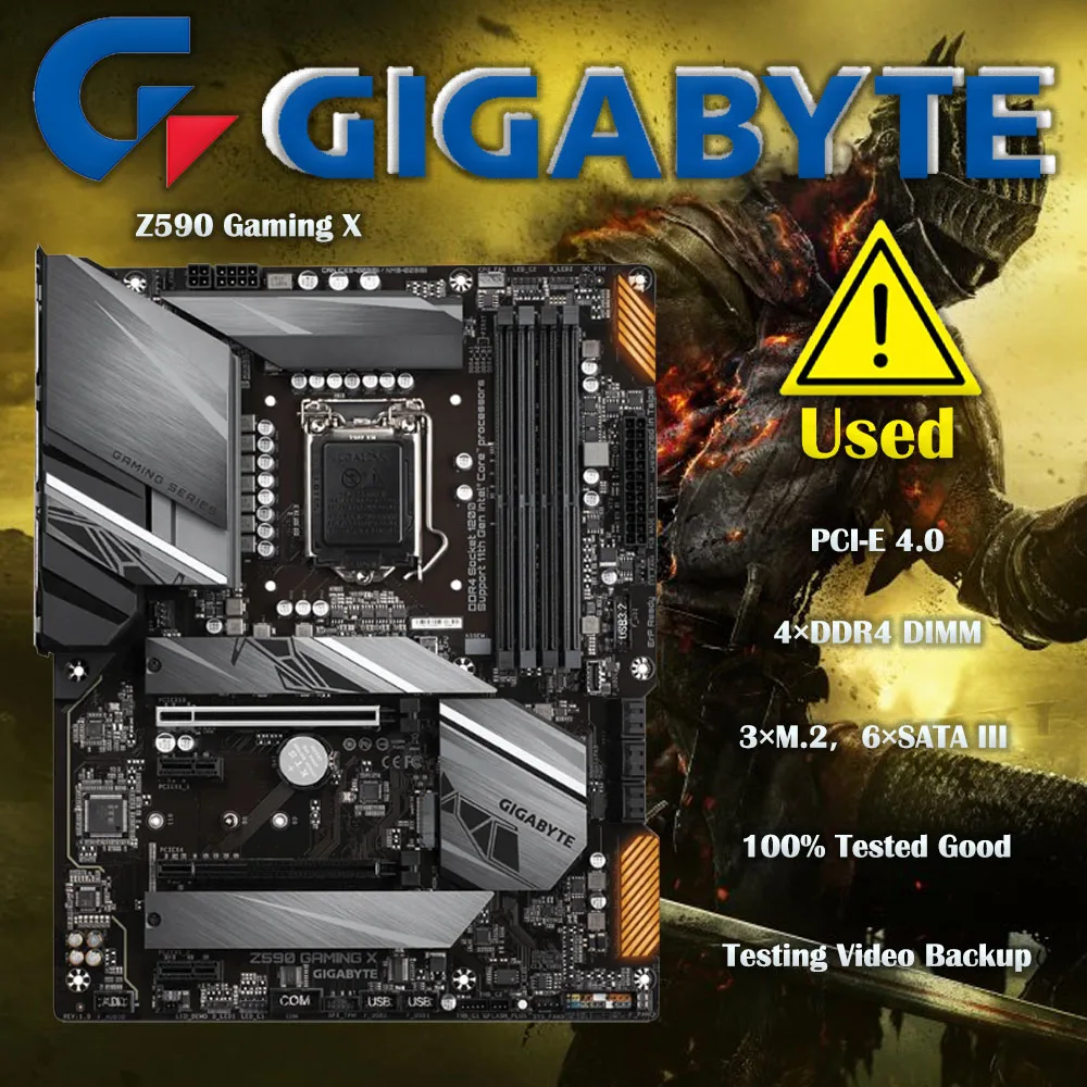 GIGABYTE Z590 Gaming X LGA1200 With  Intel 10th and 11th Gen ATX Motherboard